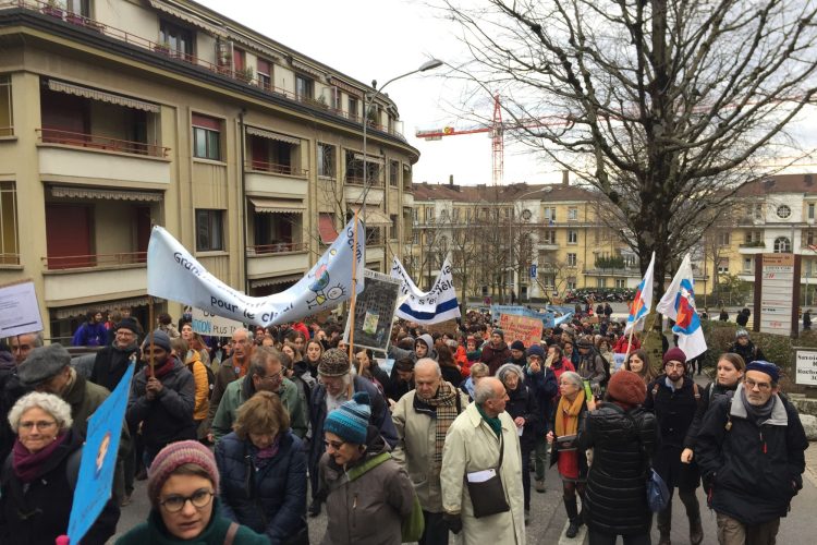 Grève du Climat à Lausanne, 18 janvier 2020.
